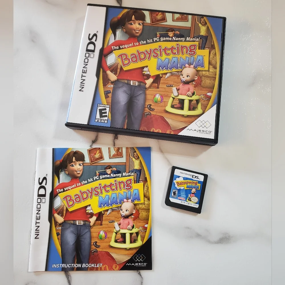 Babysitting Mania Nintendo DS Video Game  *TESTED*